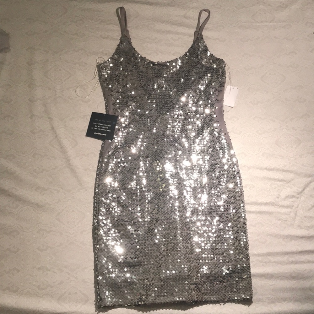 Silver Charlotte Russe Dress - Picture 1 of 5